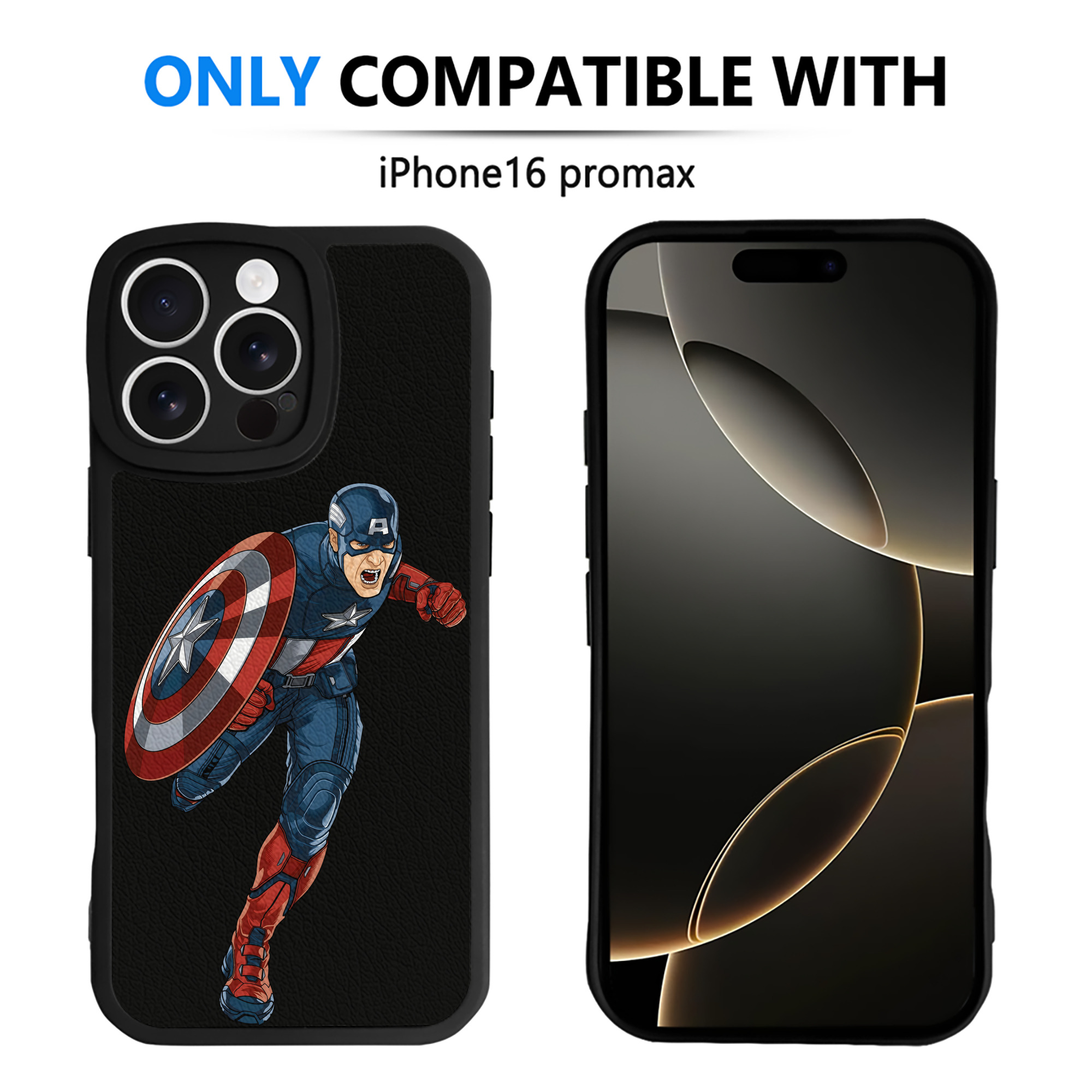 （画像用） アベンジャーズ The Avengers 【iPhone 16シリーズ対応】シリコンスマホケース（レザー調） 材質：シリコン